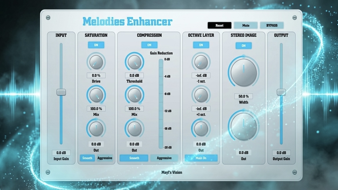 Melodies Enhancer main view visual
